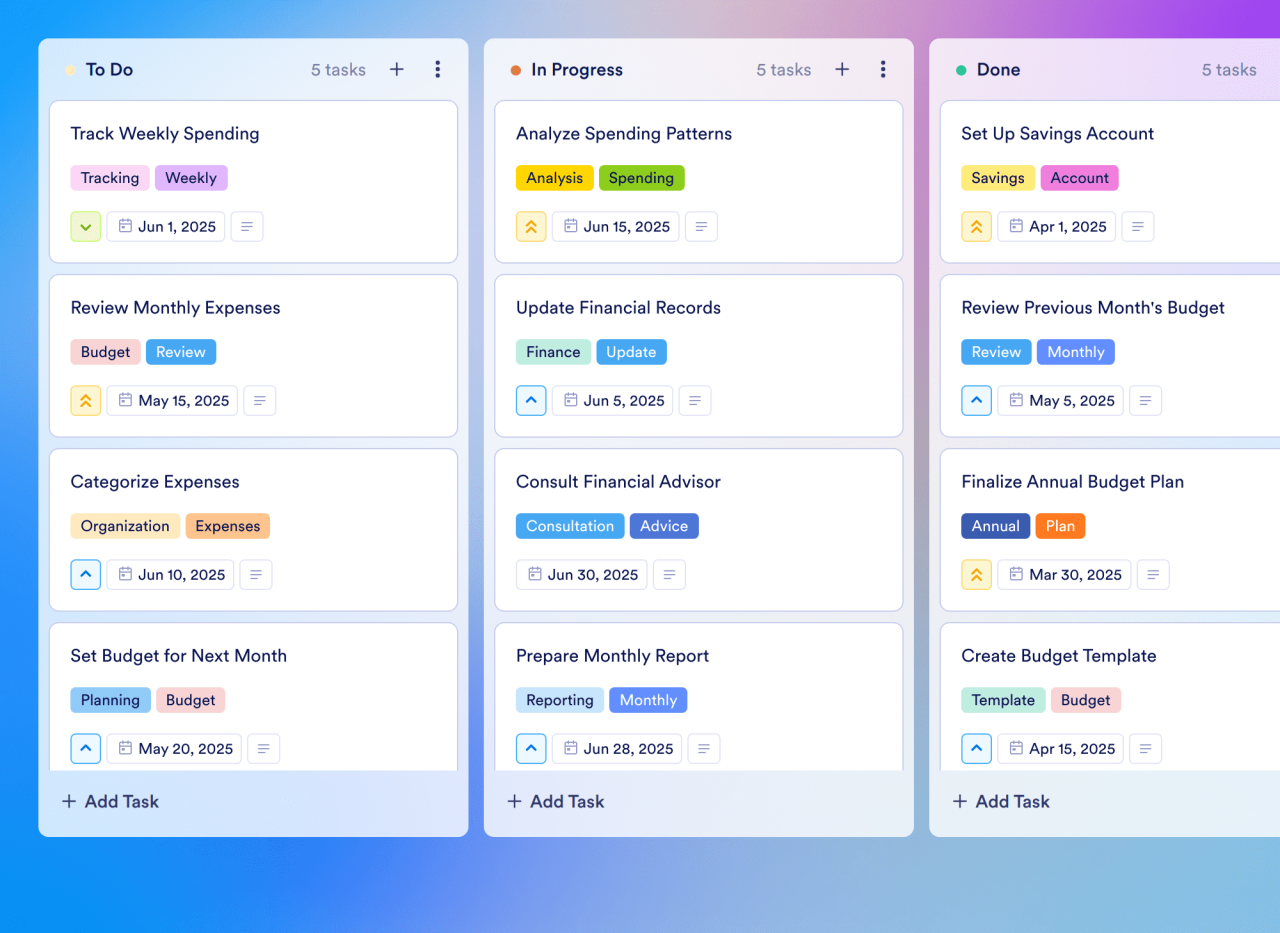 Monthly Budget Template
